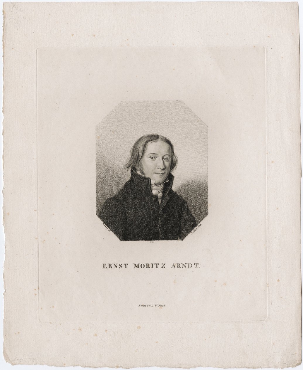 Portrait of Ernst Moritz Arndt by Friedrich Wilhelm Bollinger