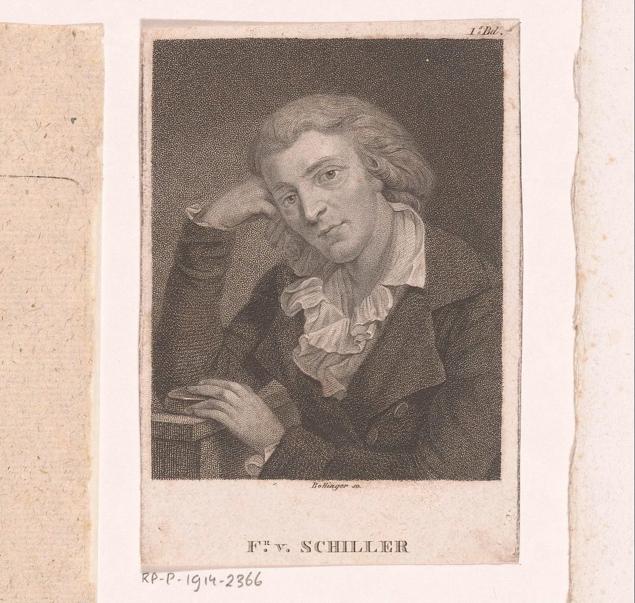 Portrait of Friedrich von Schiller by Friedrich Wilhelm Bollinger