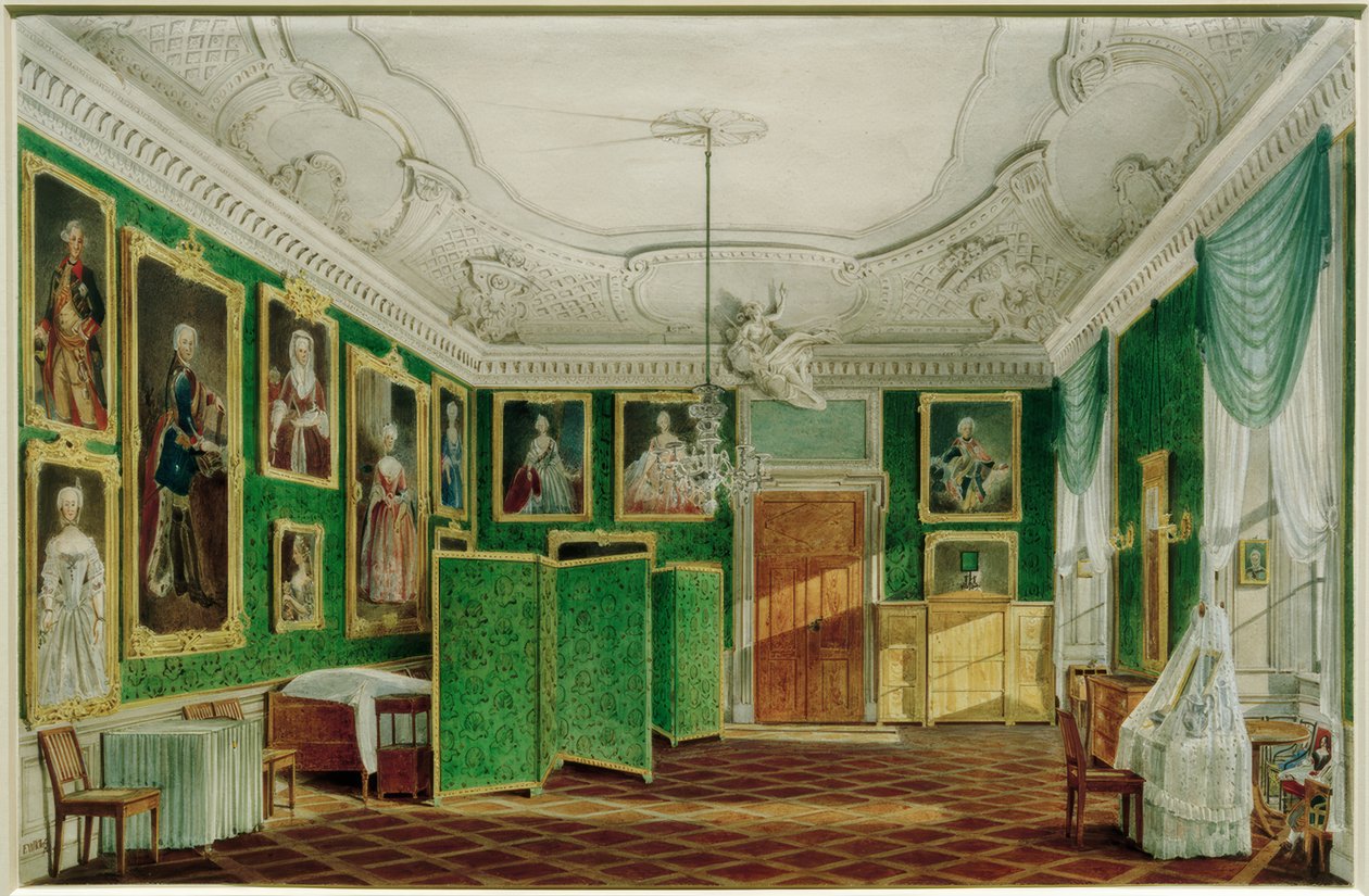 Berlin City Palace, Bedroom of Princess Marie by Friedrich Wilhelm Klose