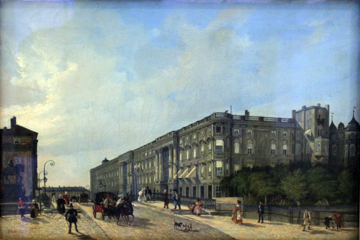 Berlin Castle and Long Bridge by Friedrich Wilhelm Klose