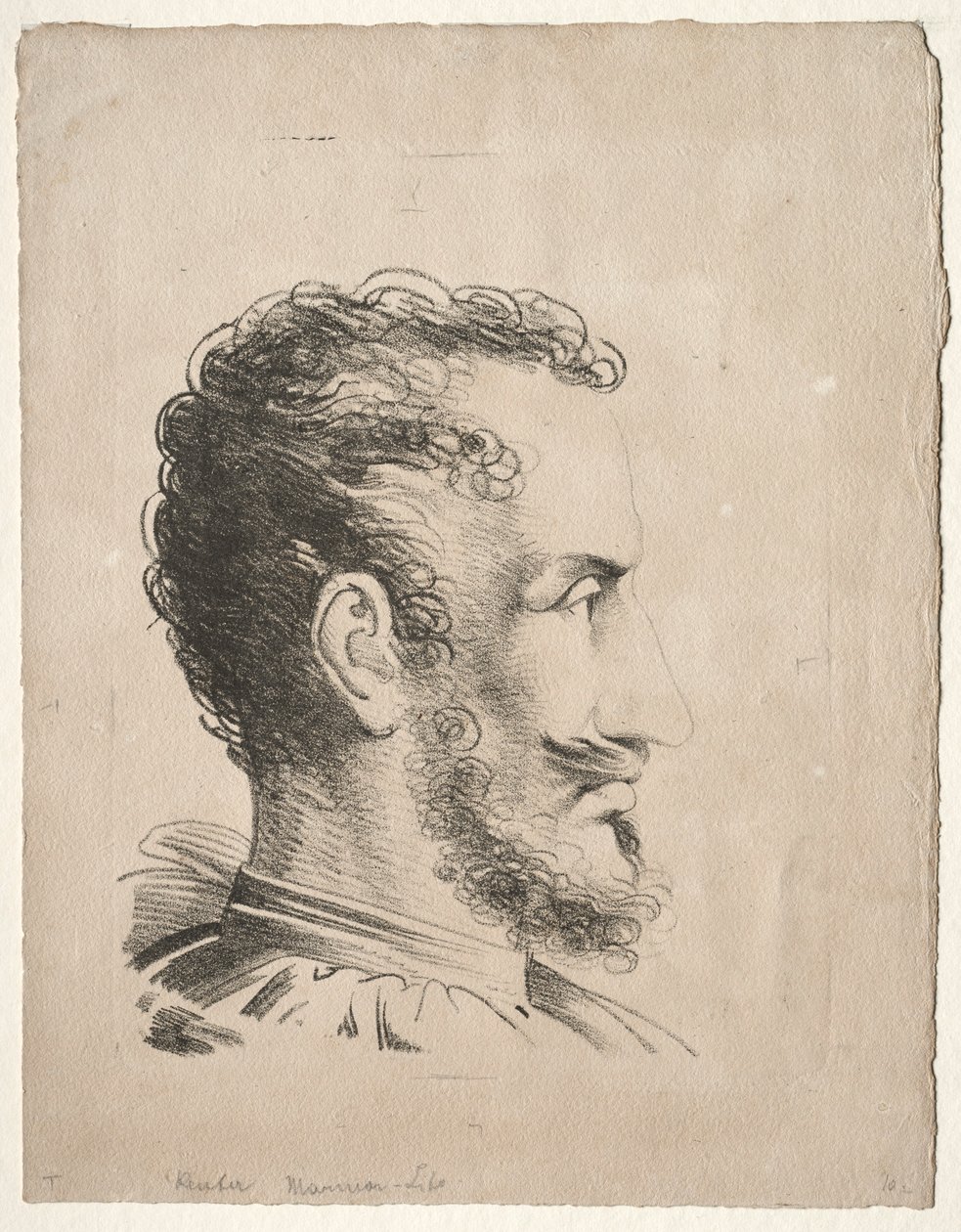 Profile Head by Friedrich Wilhelm Reuter