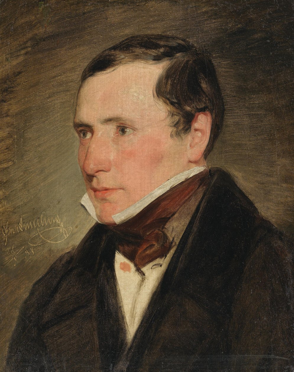 Portrait of a Young Man by Friedrich von Amerling