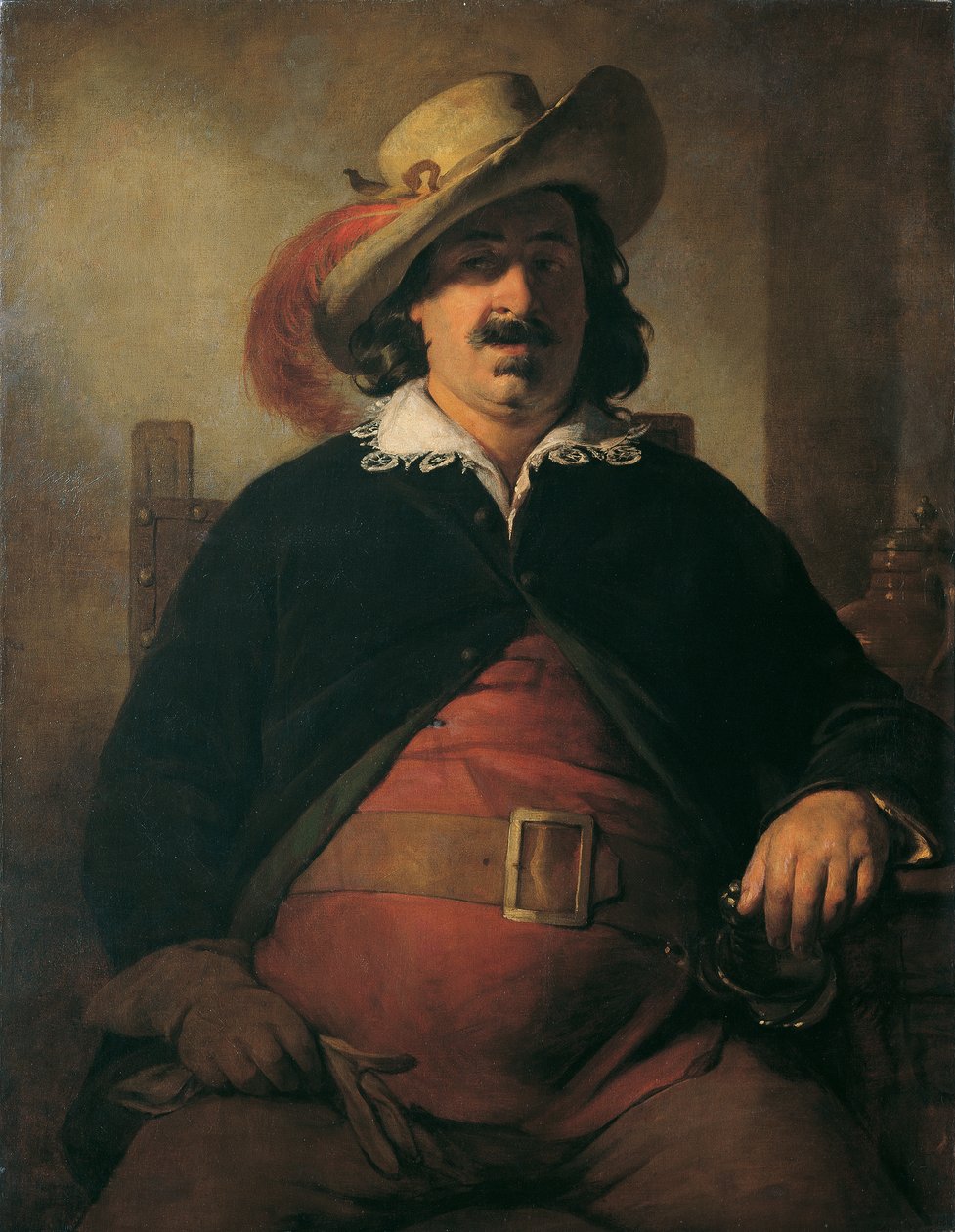 The Landscape Painter Ignaz Raffalt as Falstaff by Friedrich von Amerling