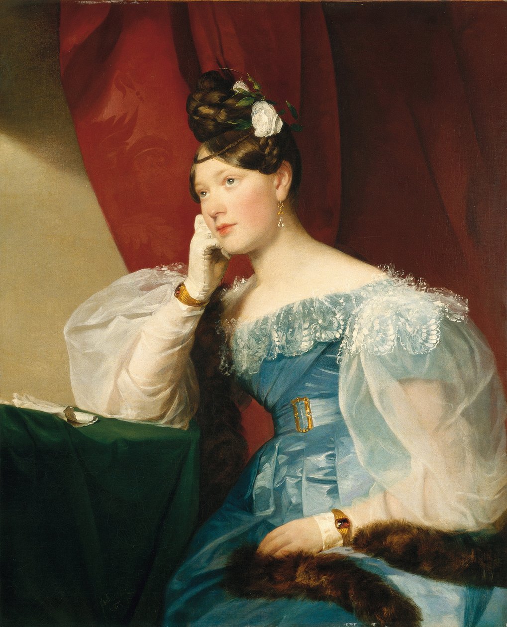 Portrait of Julie von Woyna, nee Freiin von Krieg-Hochfelden, later Benedek by Friedrich von Amerling