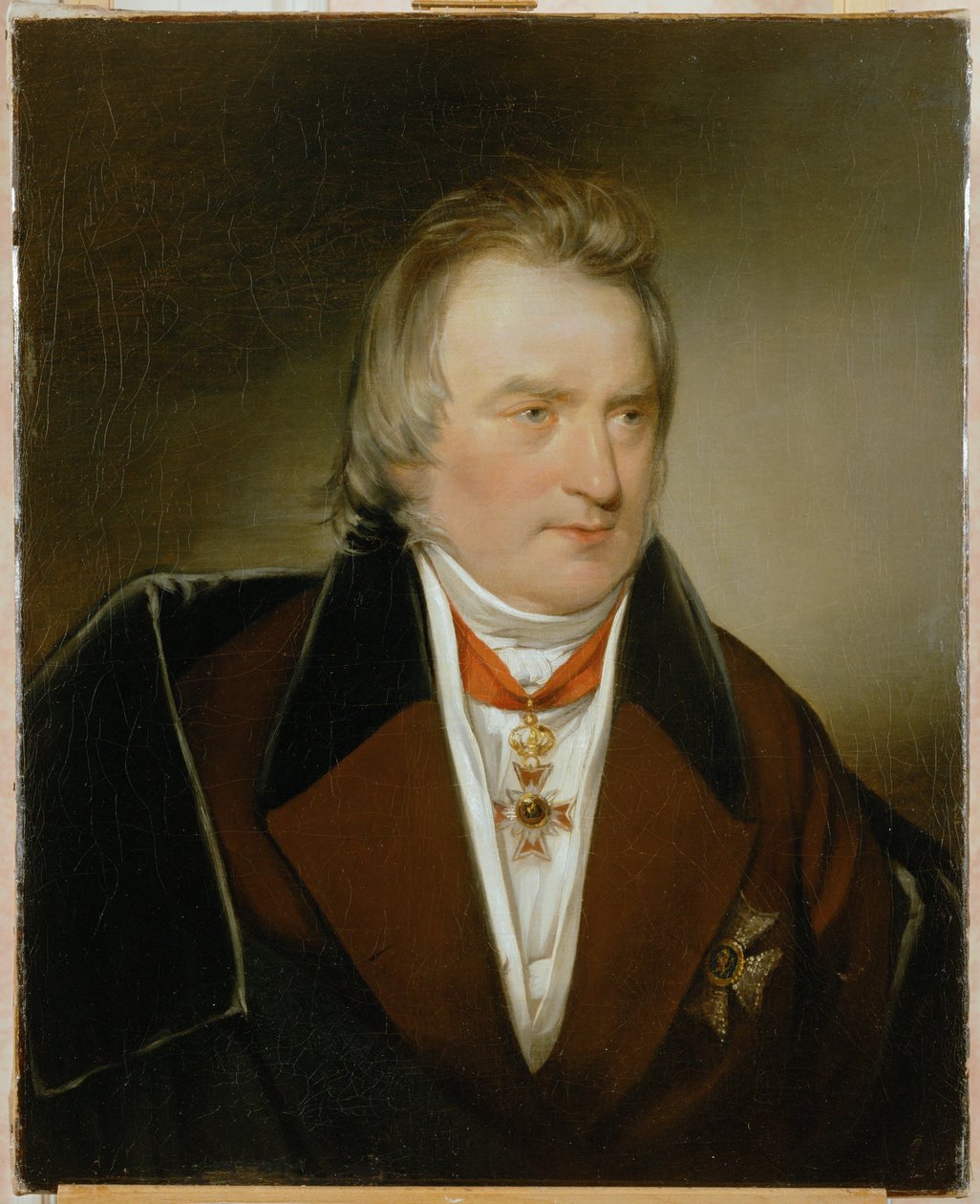 Professor Dr. Ignaz Rudolf Bischoff von Altenstern, chief-physician of the Austrian Army, early patron of Amerling by Friedrich von Amerling