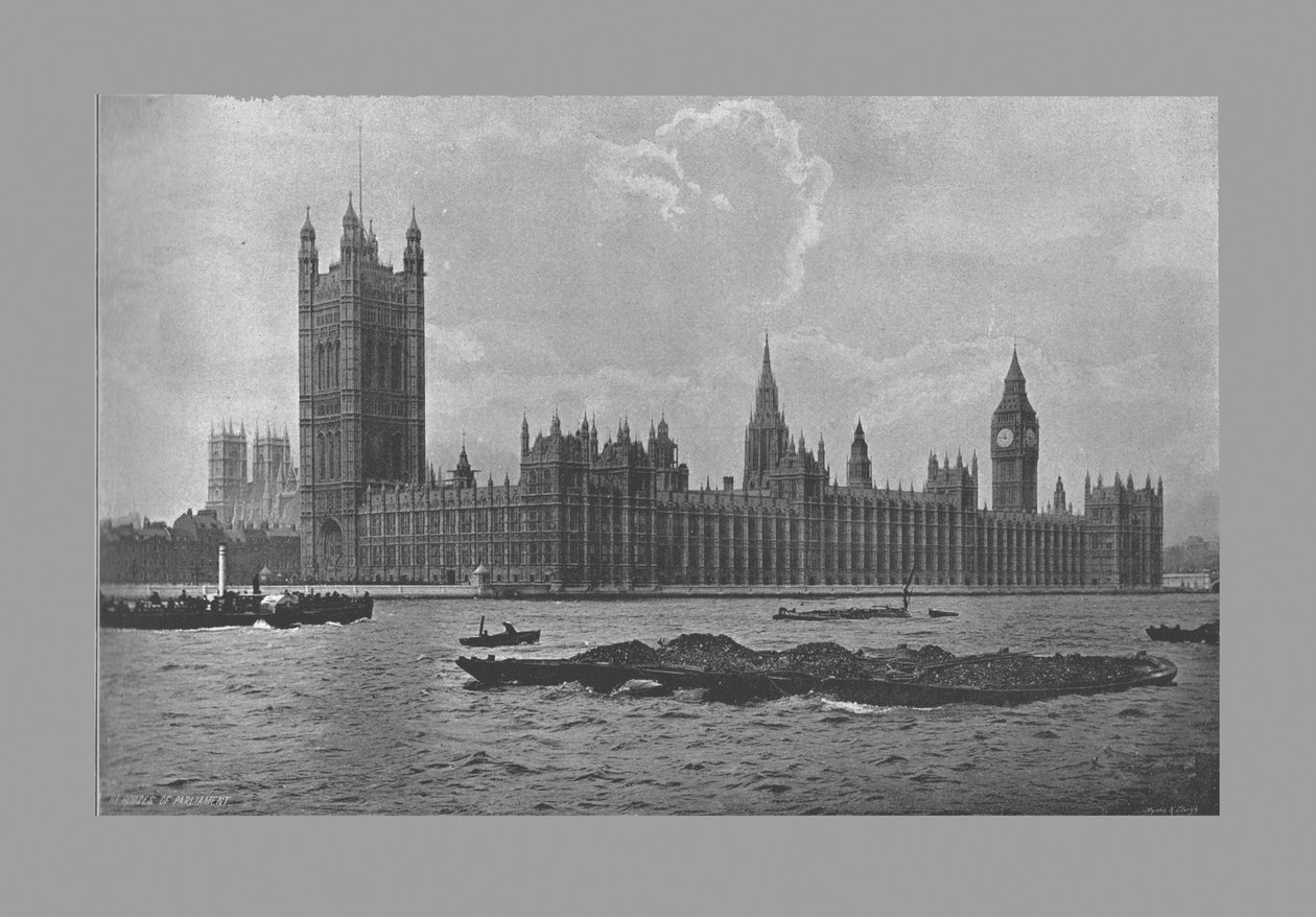 The Houses of Parliament, London by Frith and Co
