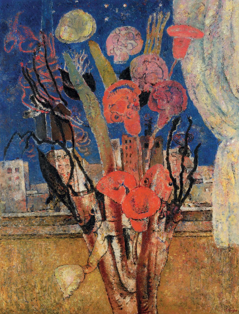 Flowers Over the City by Frits van den Berghe