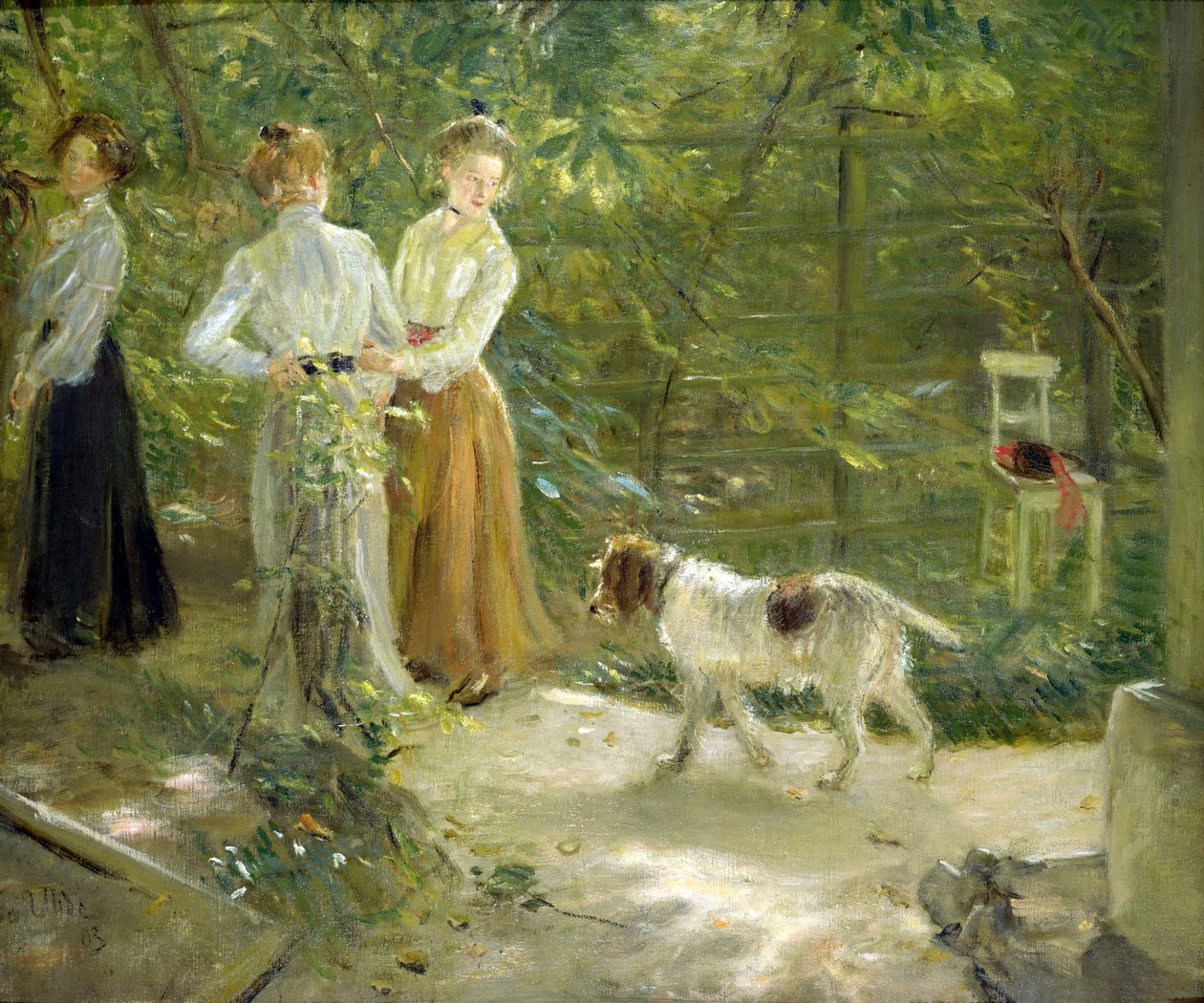 View of the artist