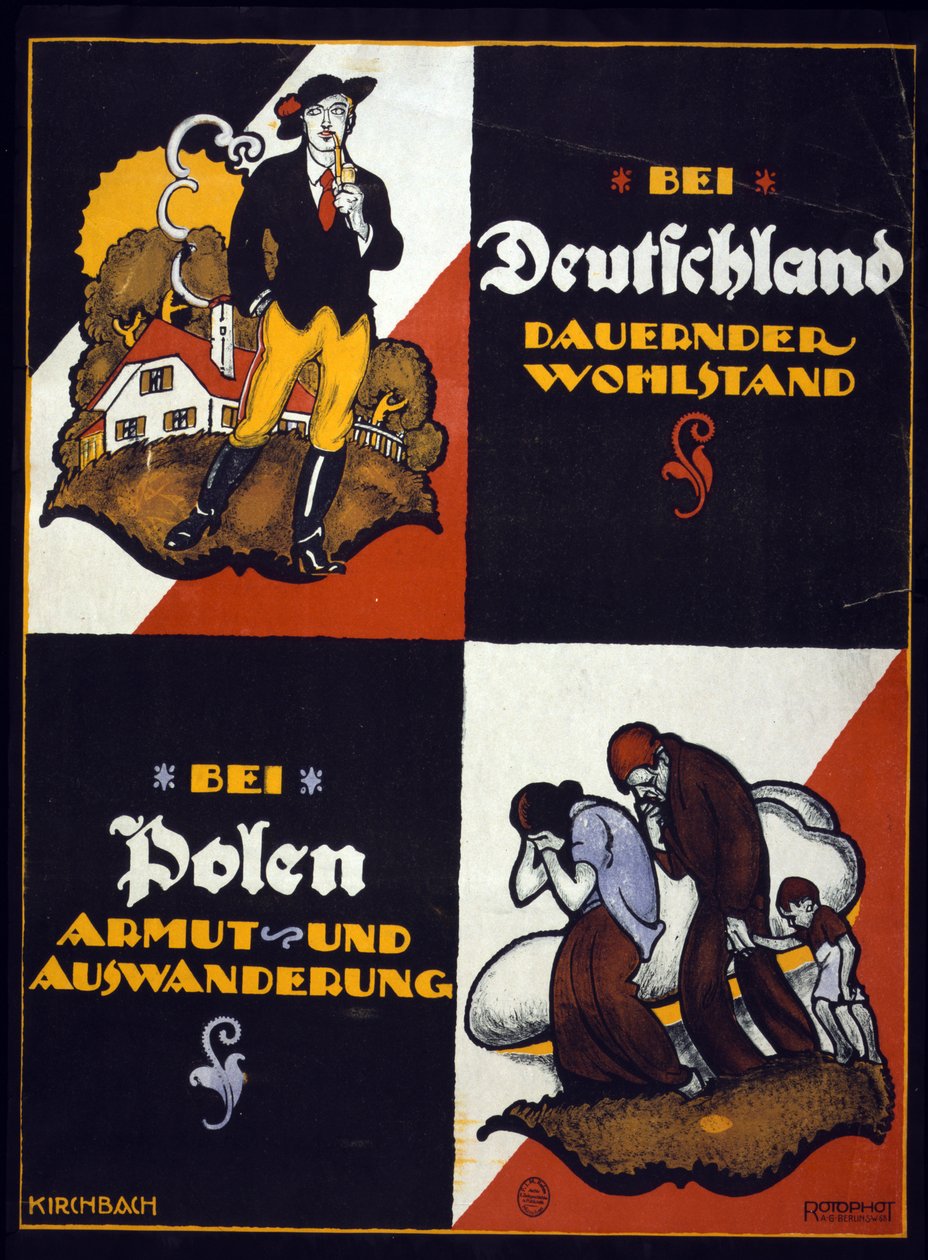 German Anti-Polish poster by Fritz Gottfried Kirchbach