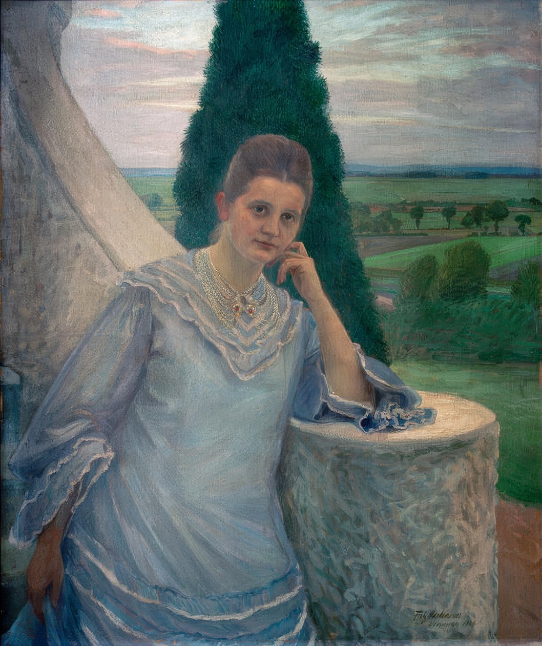 Portrait of Mrs Gocht, Halle/S. by Fritz Mackensen