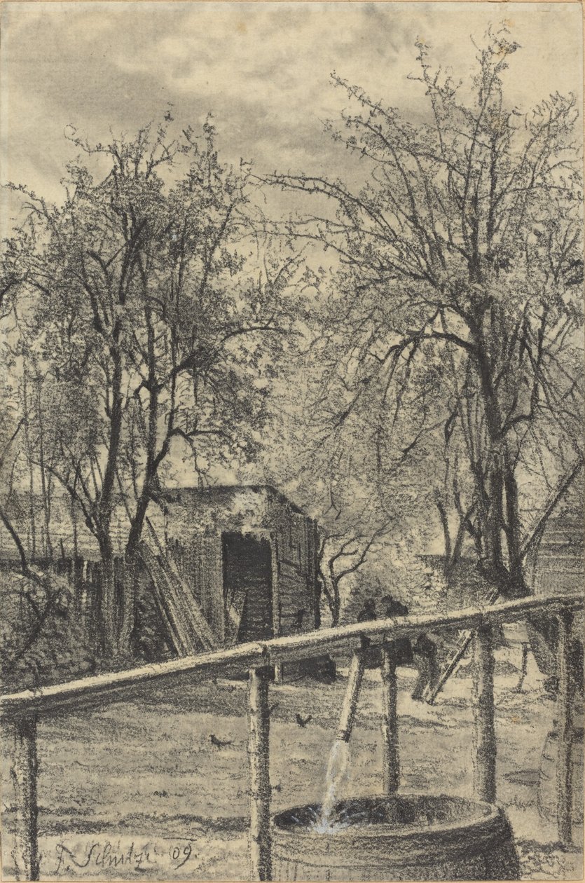 A Corner of a Rental Garden by Fritz Schulze