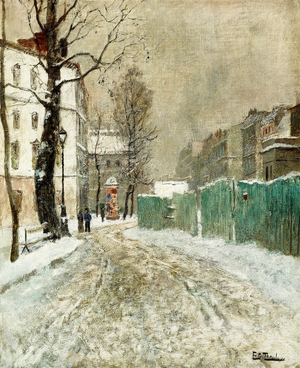 Back Street, Montmartre by Frits Thaulow