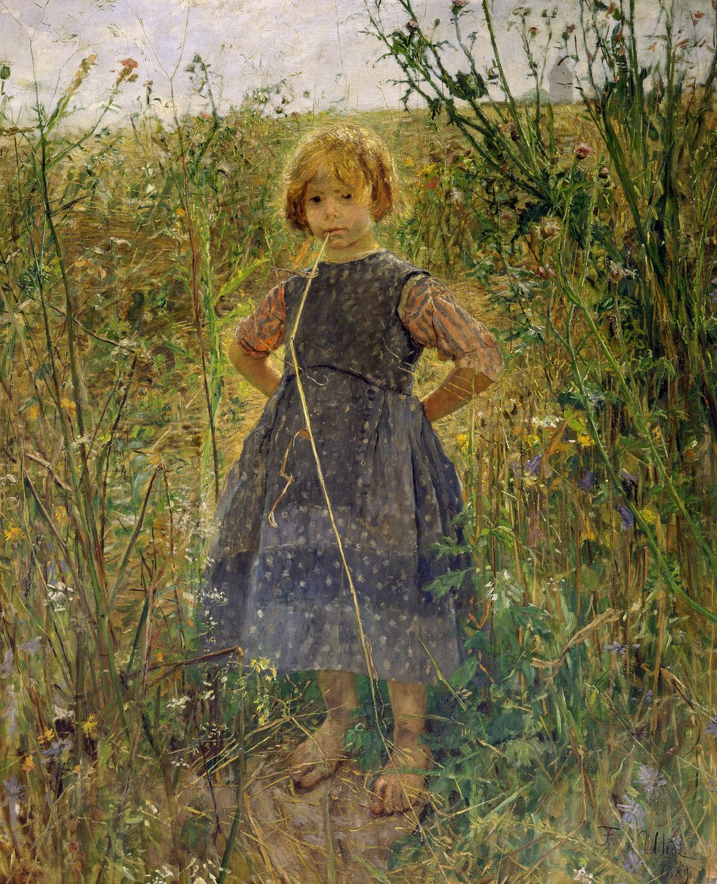 Little Heath Princess by Fritz von Uhde