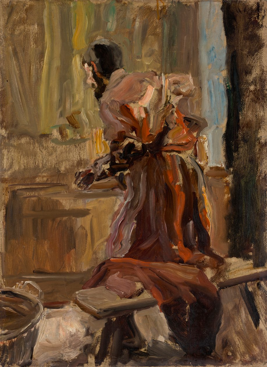 Back Study of a King by Fritz von Uhde