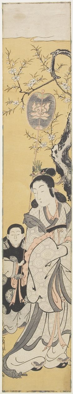 Xiwangmu (Queen Mother of the West) and Attendant, c.1764 by Fusanobu Tomikawa