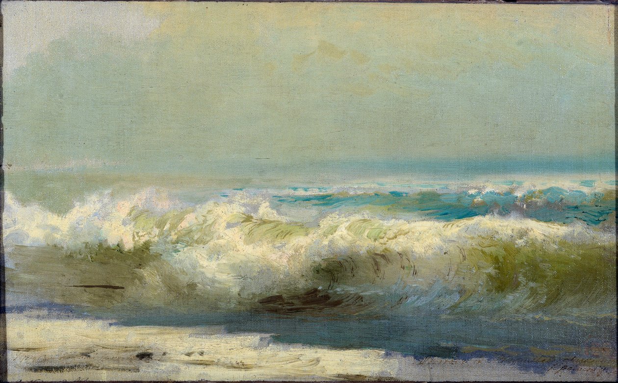 Surf in Yalta by Fyodor Alexandrovich Vasilyev