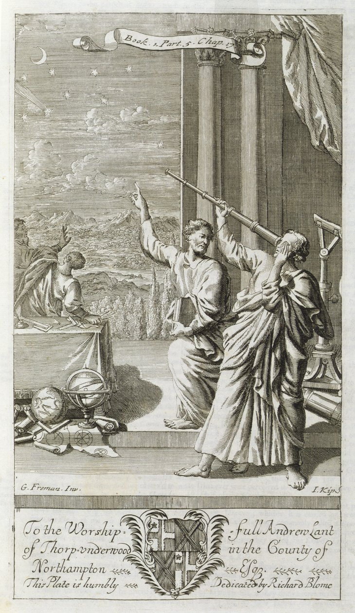 Greek Astronomer Studying the Stars, illustration from Book 1 Part 5 Chapter 17 of 