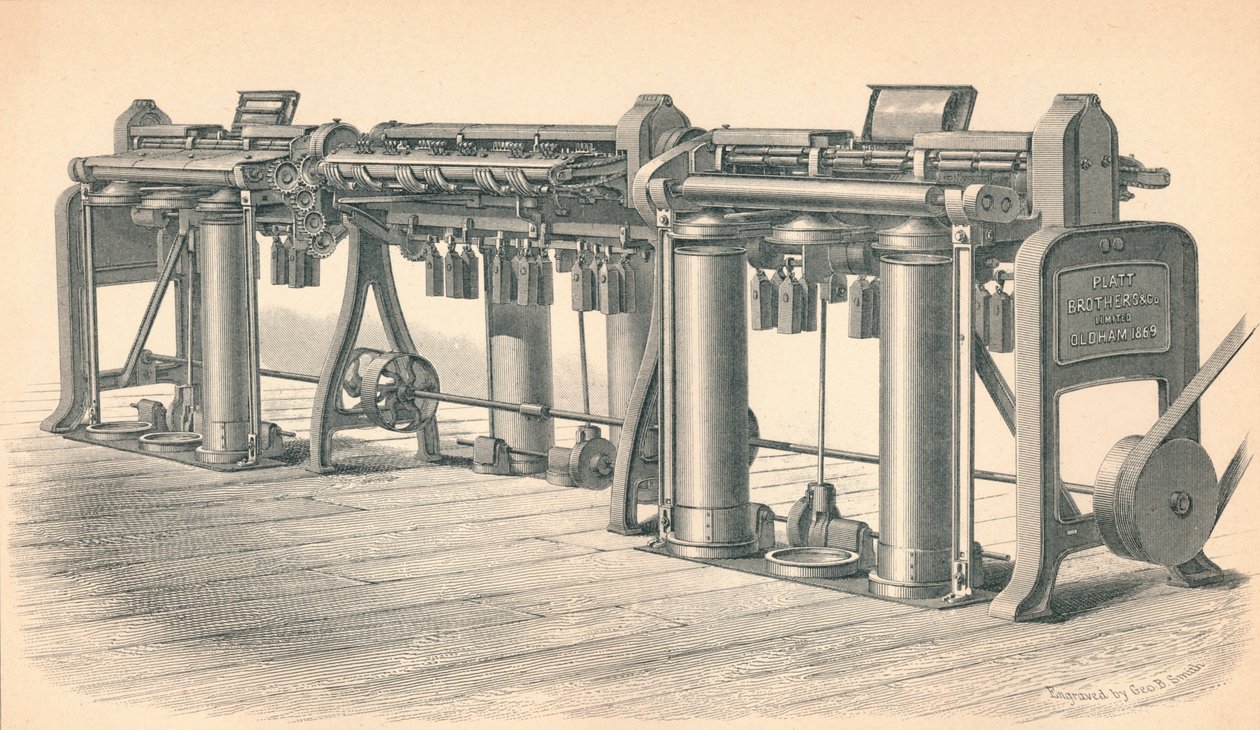 Drawing Frame, by Platt, Brothers & Co. Oldham by GB Smith