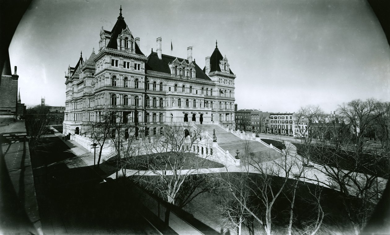 Capitol Building, Albany, New York by G.P. Hall und Sohn