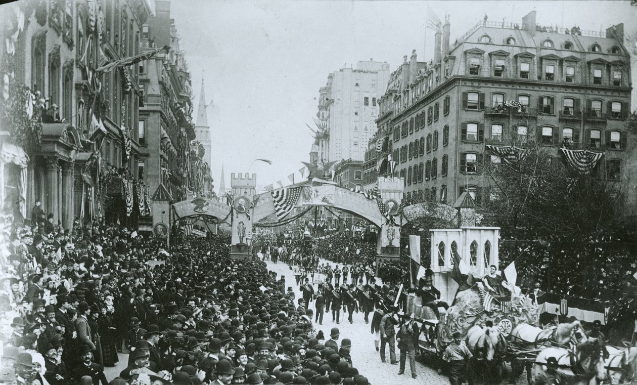 Centennial celebration of the inauguration of George Washington, New York City, April 30th 1889 by G.P. Hall und Sohn