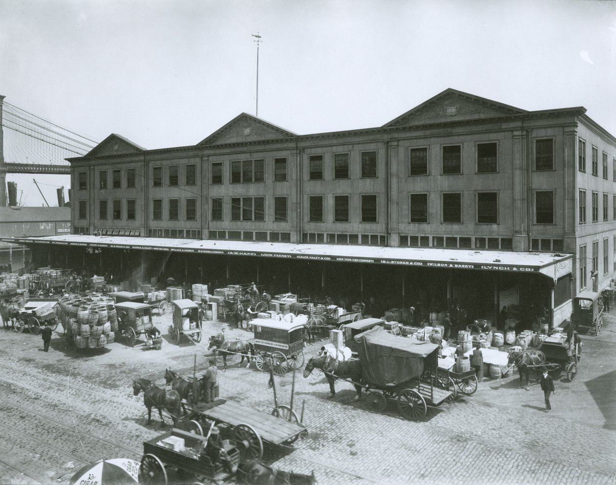 Fulton Fish Market, New York City by G.P. Hall und Sohn
