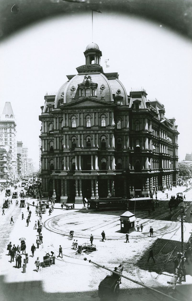 Old Post Office, Broadway and Park Row, New York City by G.P. Hall und Sohn