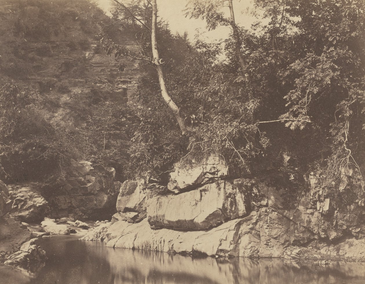 River Scene, c. 1855 by G. B. Gething