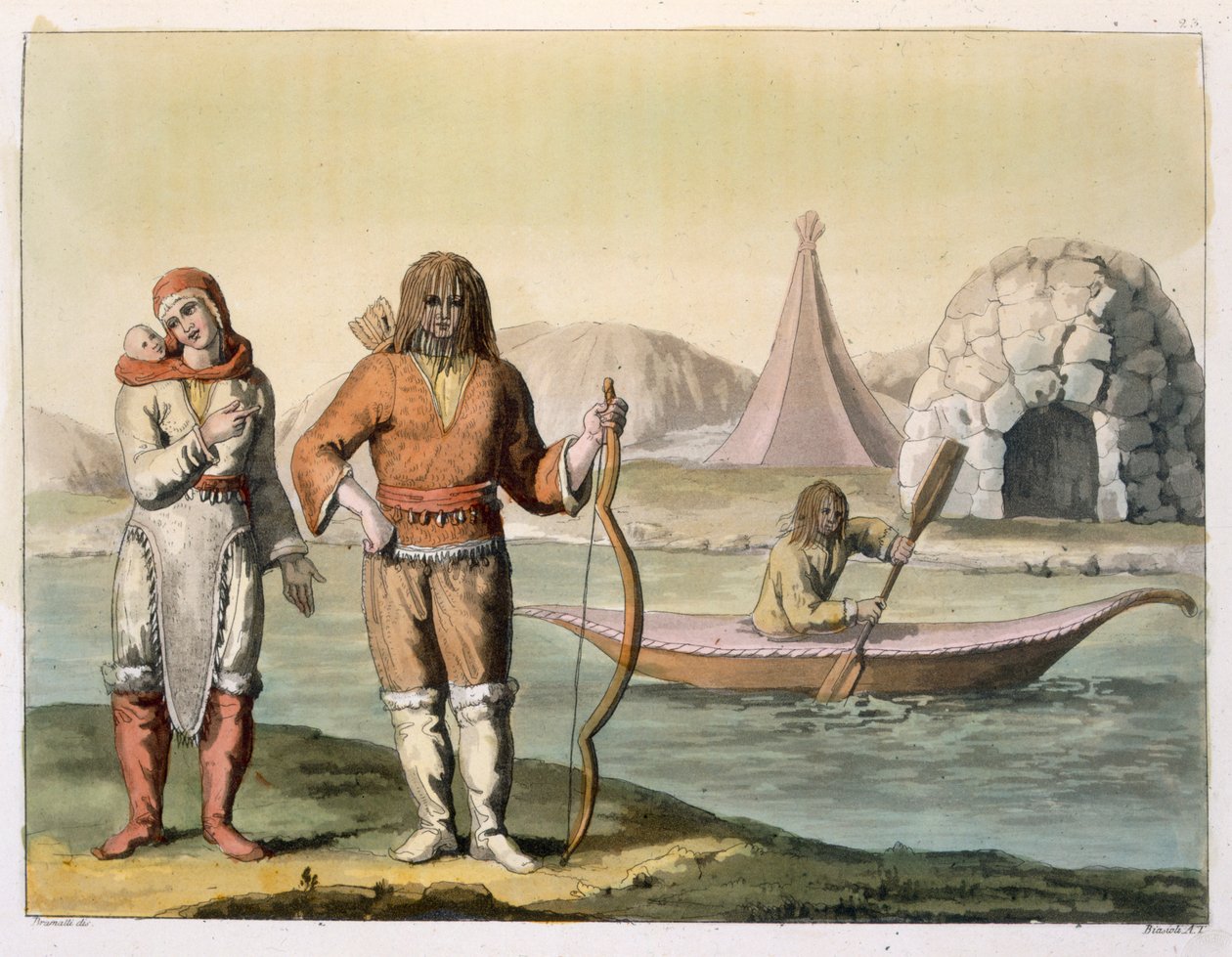 Eskimos at Hudson Bay, from 