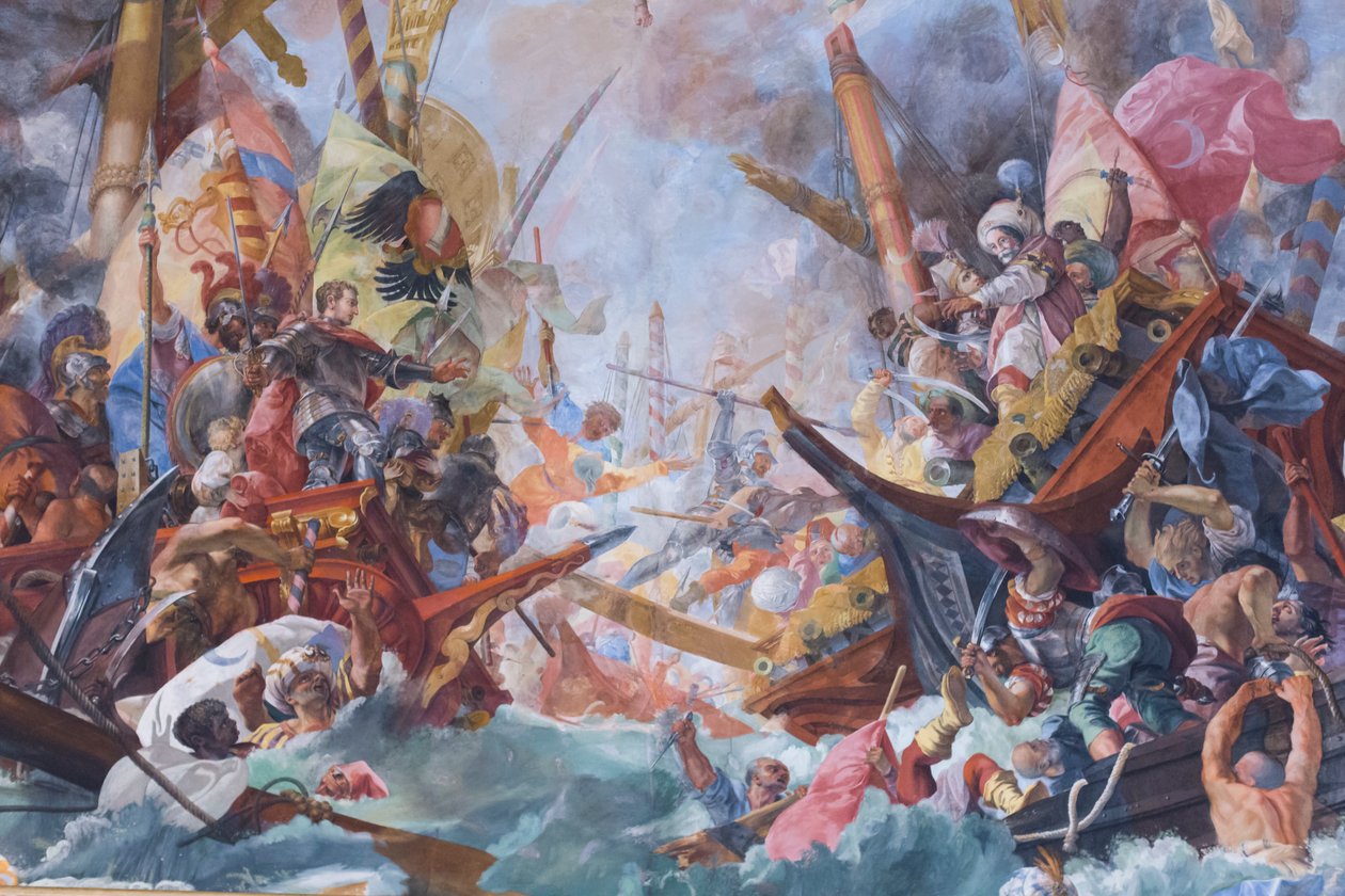 Battle of Lepanto by G. & Gherardi F. (1643 1704) Coli