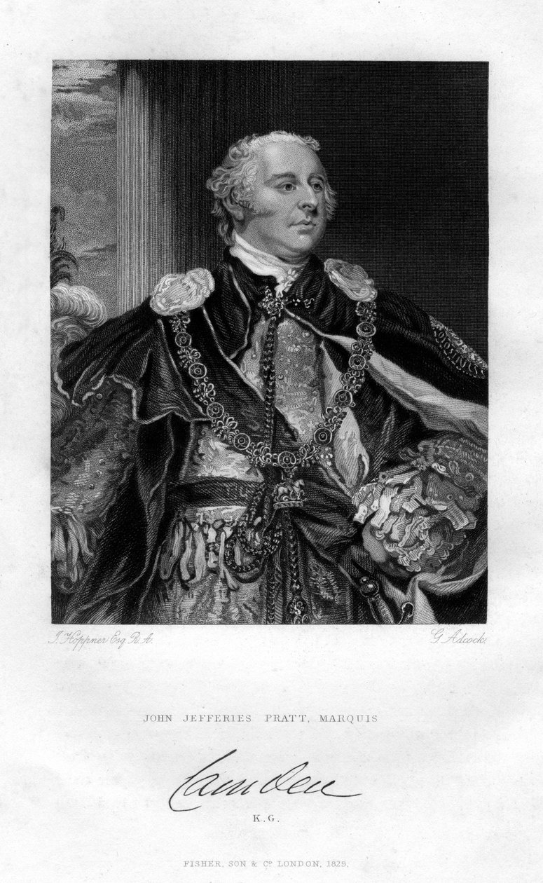 John Jeffreys Pratt, 1st Marquess of Camden by G. H. Adcock