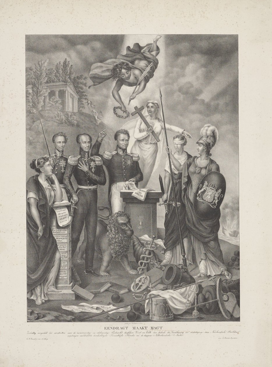 Allegory of the Alliance Between Prince and People, 1832 by G. Havius Zanders