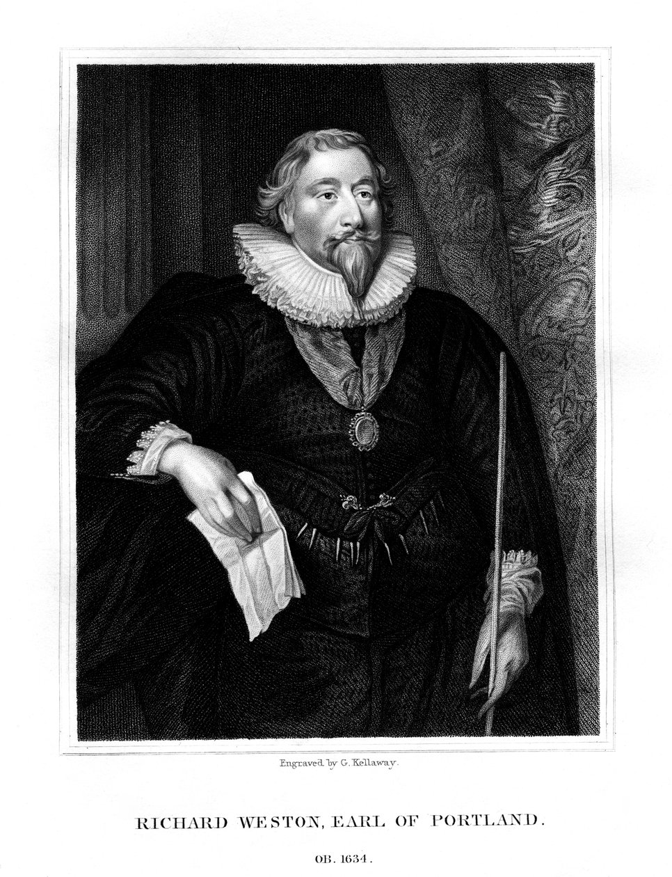 Richard Weston, 1st Earl of Portland by G. Kellaway