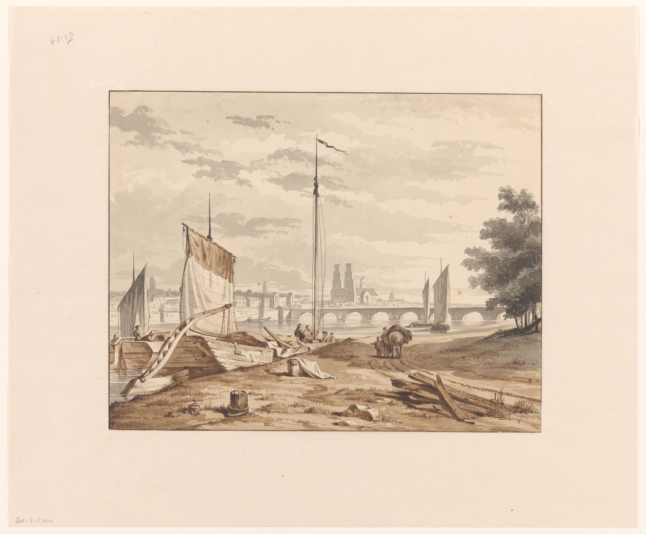 View of Orléans from the Other Side of the Loire by G. Veldhuyzen