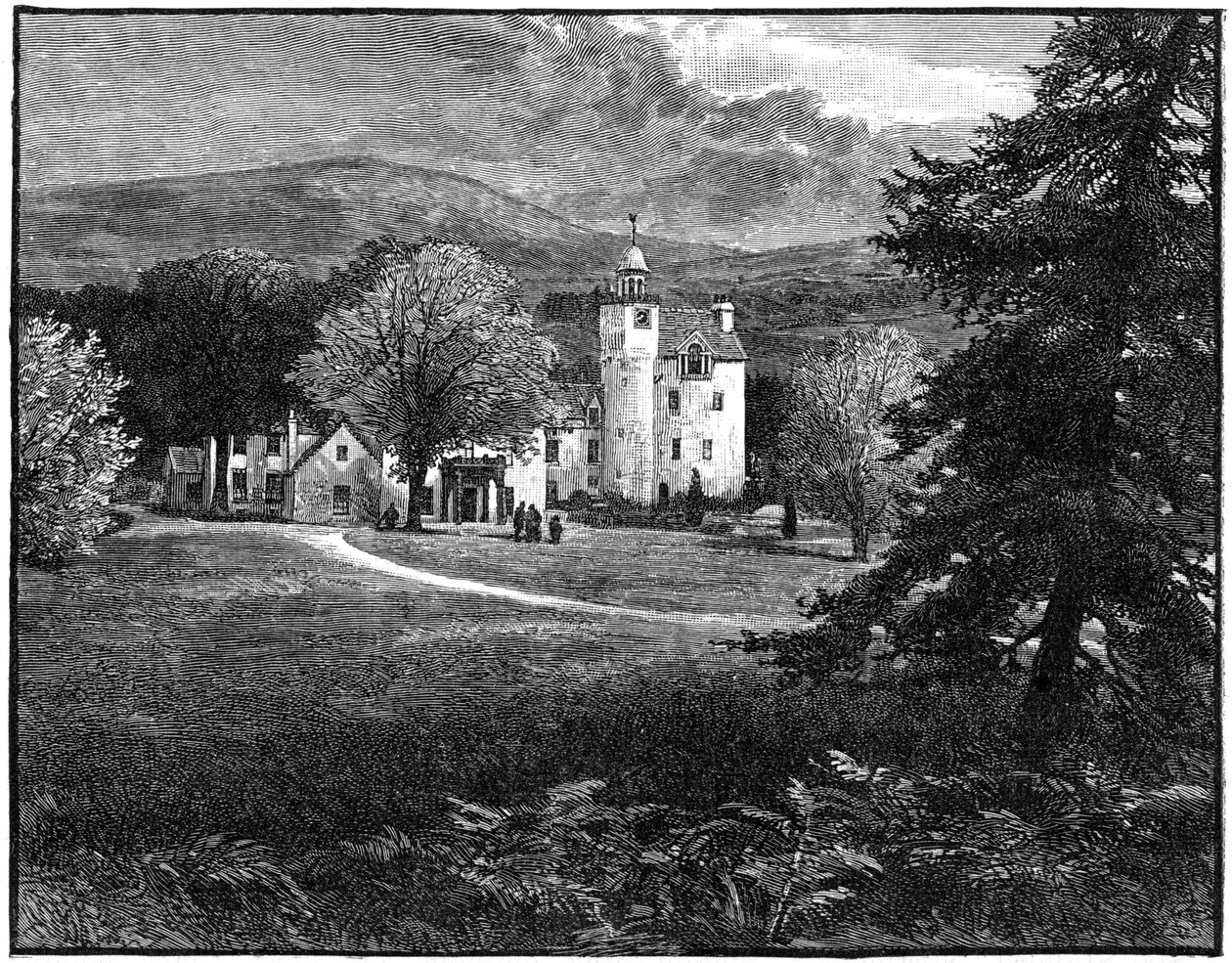 Abergeldie Castle, Aberdeenshire, Scotland, 1900 by G. W. Wilson and Company