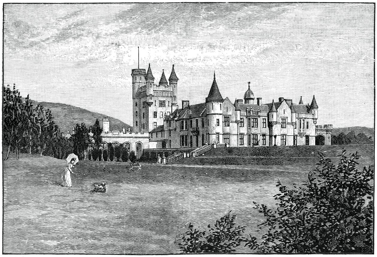 Balmoral Castle from the North-West, Aberdeenshire, Scotland by G. W. Wilson and Company