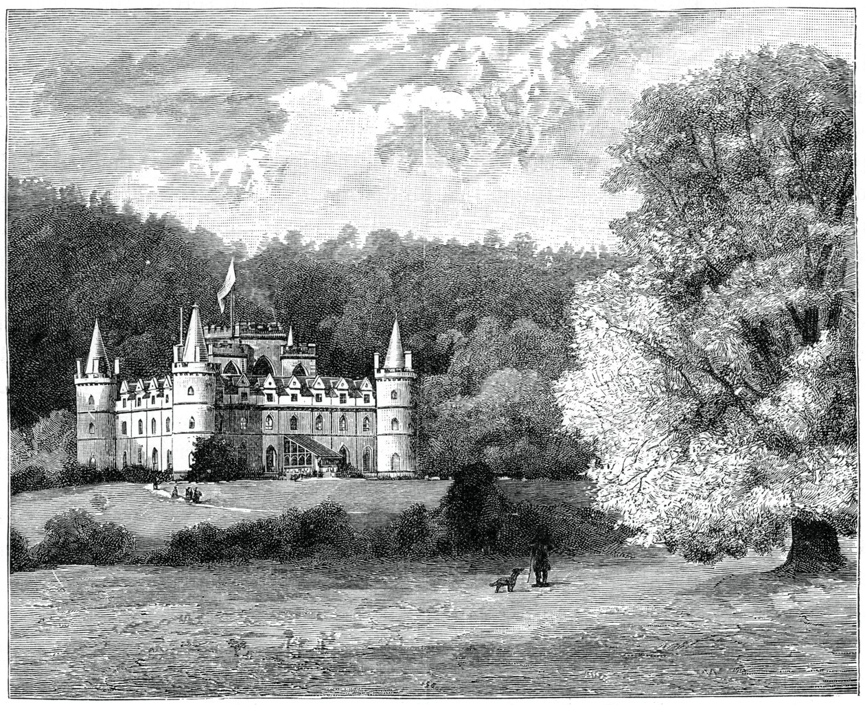 Inverary Castle, Western Scotland by G. W. Wilson and Company
