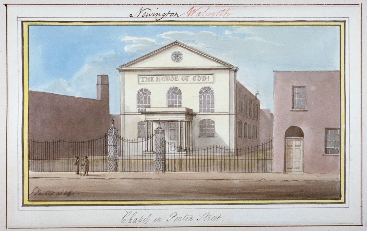 View of the Chapel in Penton Street, Southwark, London by G Yates