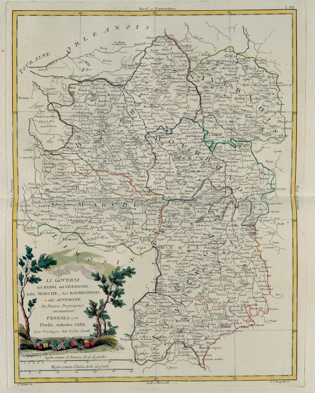 Governances of Berri, Nivernois, Marche, Bourbon and Auvergne by G. Zuliani