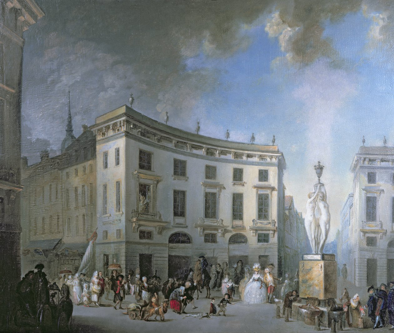 A Wedding Procession in Amiens by Gabriel de Saint Aubin