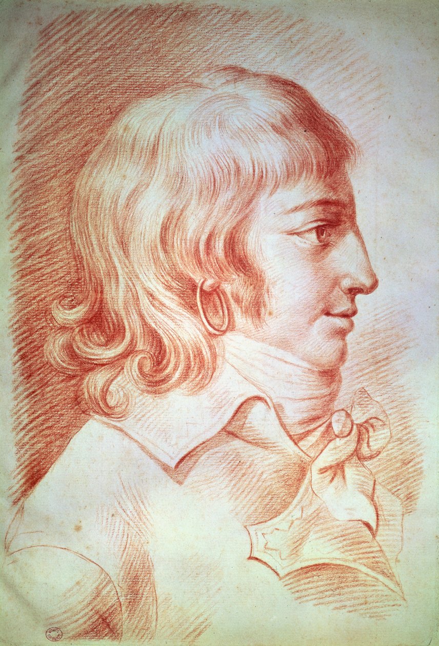 Louis-Antoine-Leon de Saint-Just by Gabriel Christophe Guerin