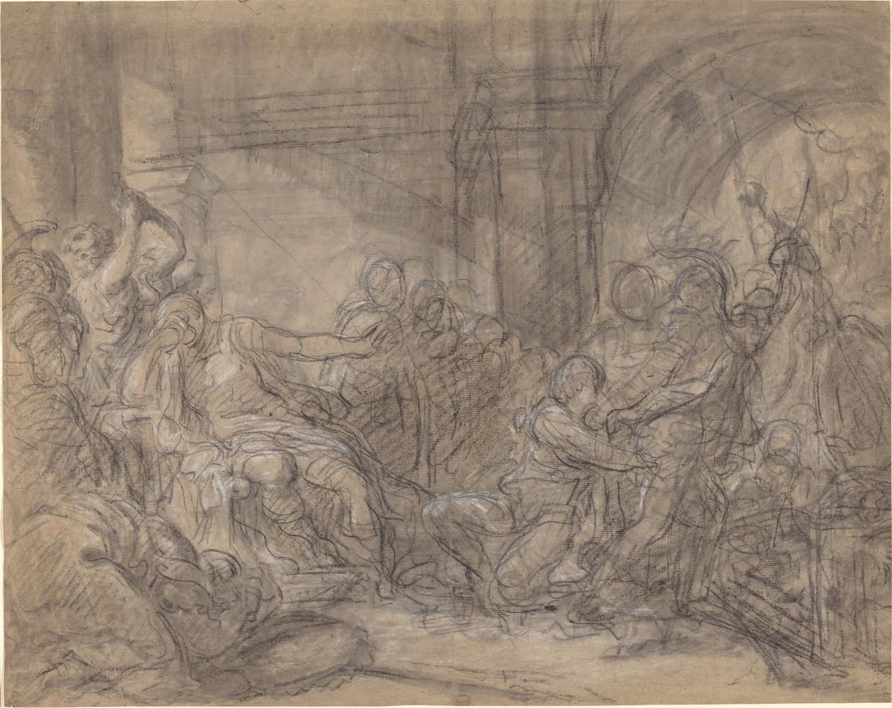 Brutus Condemning His Sons to Death by Gabriel Francois Doyen