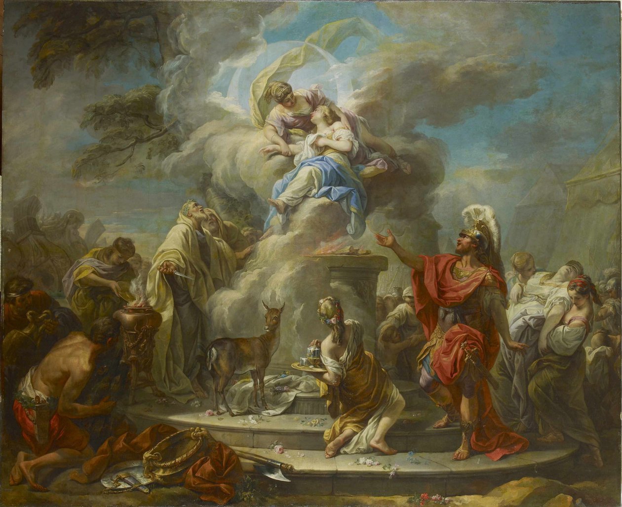 The Sacrifice of Iphigenia, 1749-1750.  by Gabriel Francois Doyen