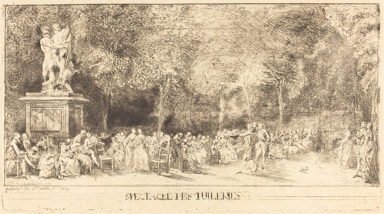 The Chairs [lower half] by Gabriel Jacques de Saint Aubin