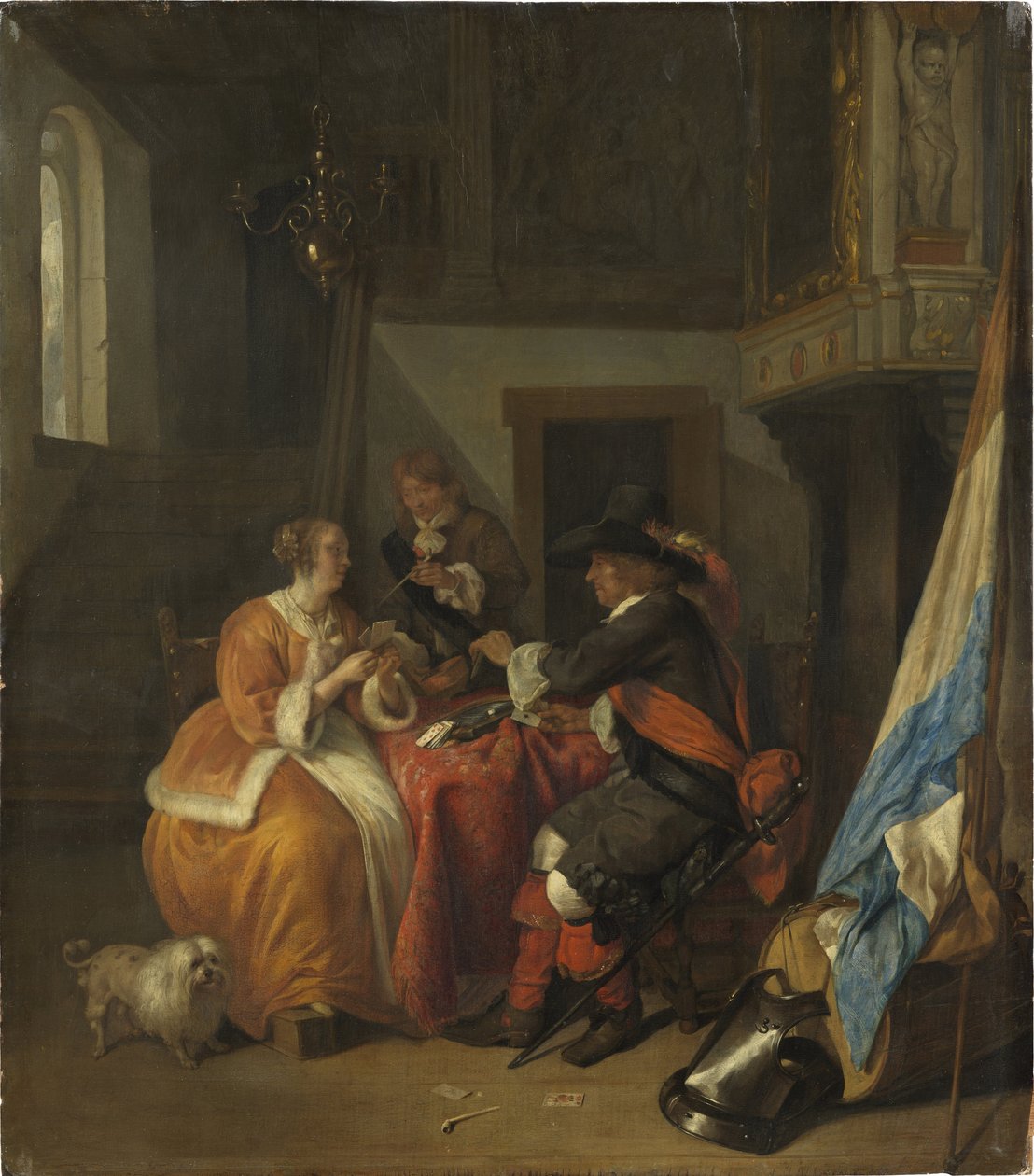A Card Game by Gabriel Metsu