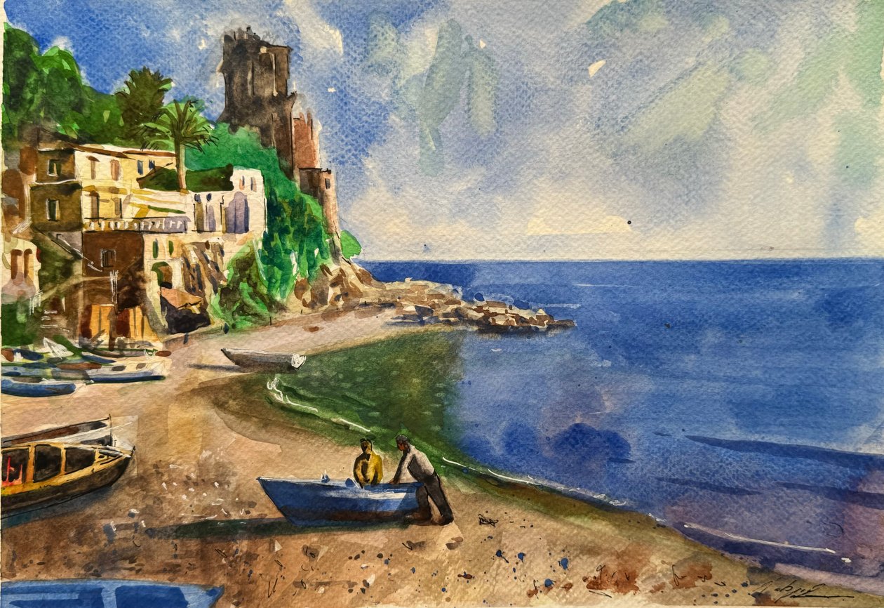 Boats Docked by Gabriel Palma