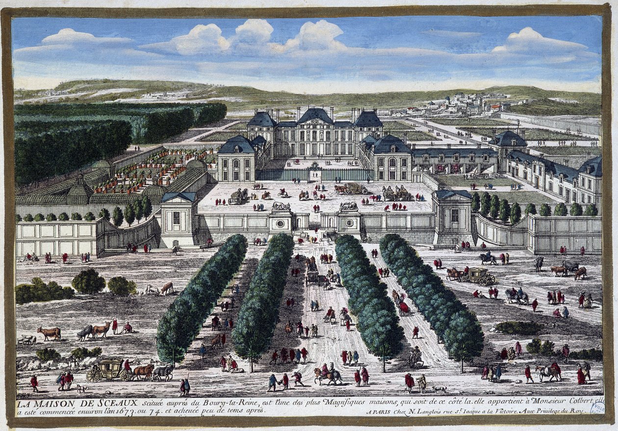 Château de Sceaux (Gardens of Le Nôtre), by Perelle by Gabriel Perelle