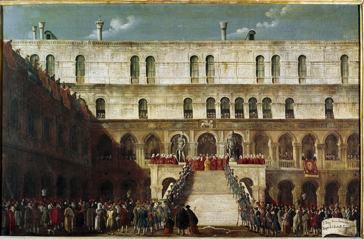 Induction of the Doge to the Staircase of the Giants by Gabriele Bella