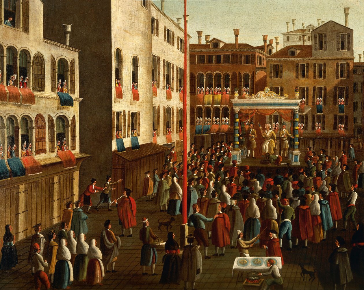 Fair on Campo San Luca, Venice by Gabriele Bella