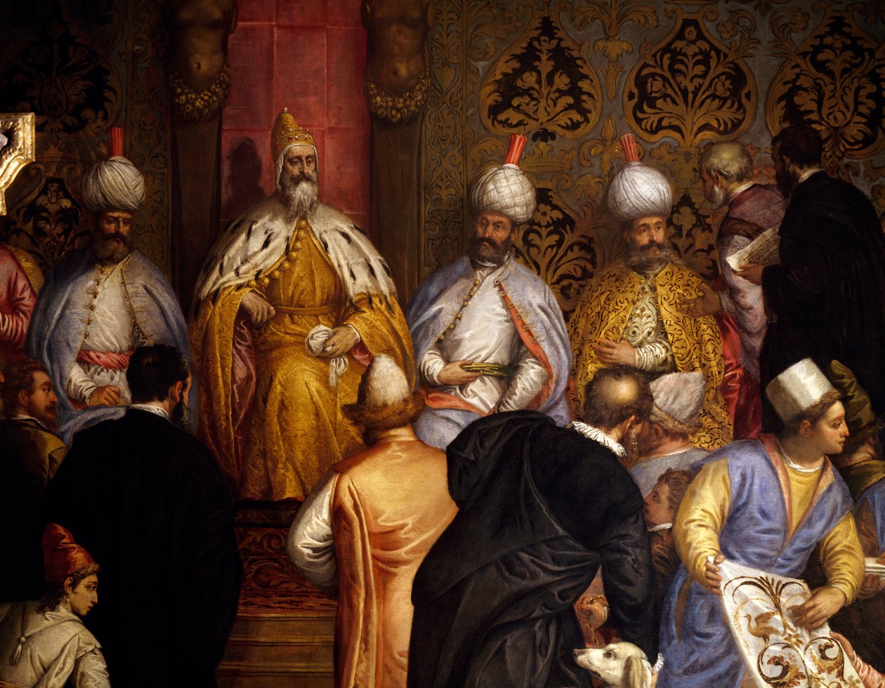 Doge Marino Grimani Receiving Persian Ambassadors by Gabriele Caliari