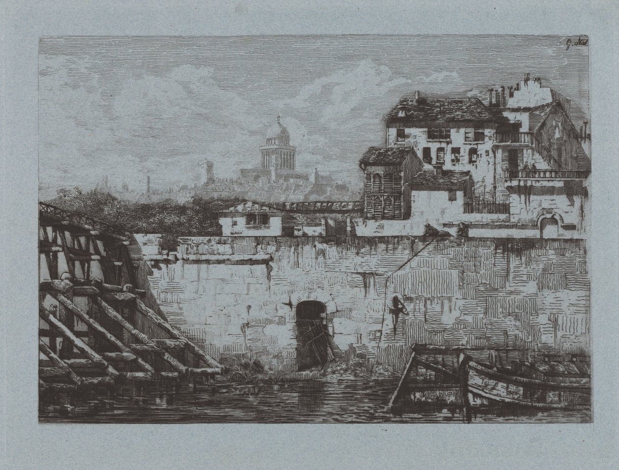 Ruins of the Hotel de Brentonvilliers, at the Tip of Saint-Louis Island by Gabrielle Marie Niel
